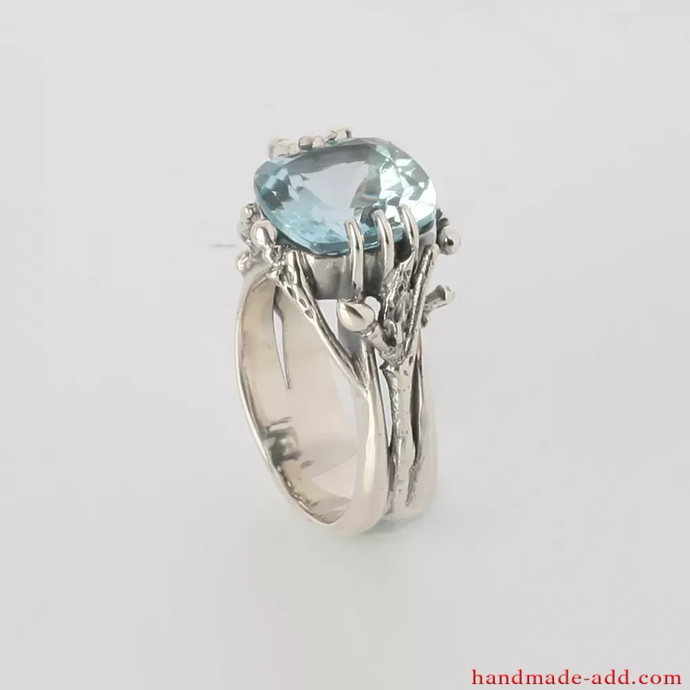 Details about   Size 7 Sky Blue & White Topaz Sterling Silver Size 7 Ring 