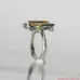 Citrine and Peridots  Sterling Silver Ring handcrafted unique design