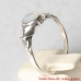 Sterling Silver Ring with Genuine White Mother-of-pearl 