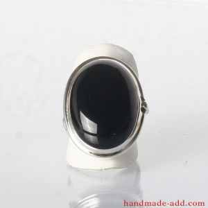 Silver Ring with Black Onyx