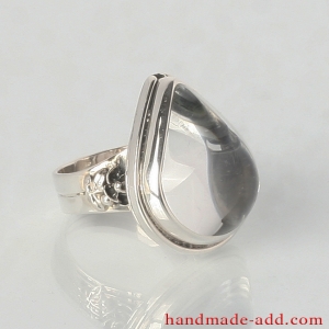 Silver Ring with Rock crystal