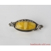 Silver Brooch Amber. Sterling Silver brooch with genuine Amber.