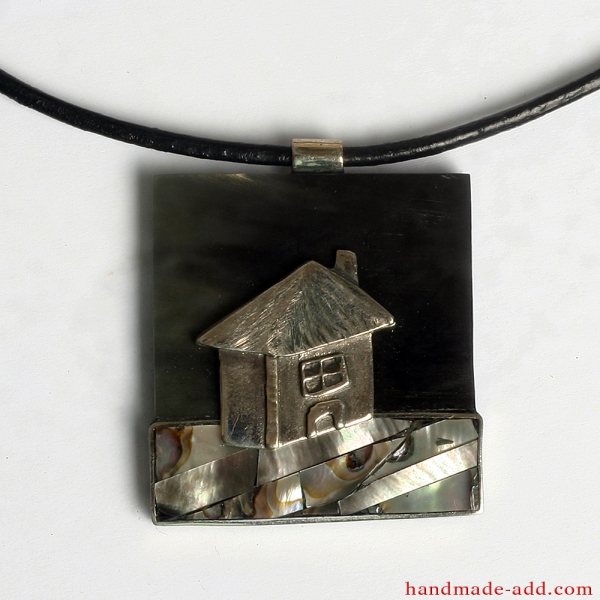 Unique necklace "Home Sweet Home"