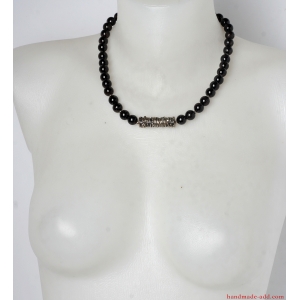 Garnet choker necklace, Deep red  Garnet  beaded gemstone necklace
