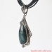 Silver Necklace Chrysocolla. Sterling Silver Necklace with Chrysocolla.