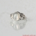 Sterling Silver Ring with Genuine Mother-of-pearl 