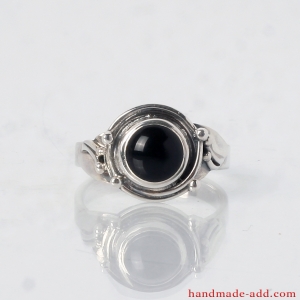 Silver Ring with Black Onyx