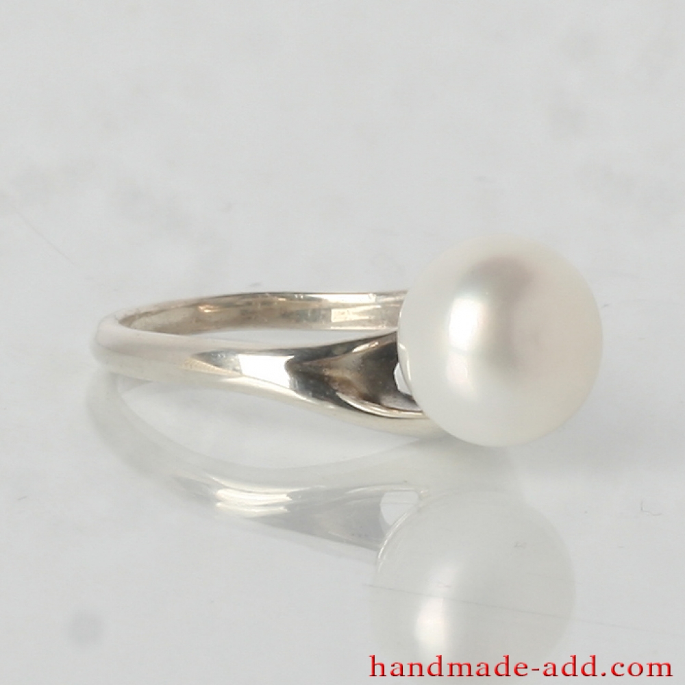 Sterling silver and pearl ring brashind.com