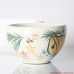 Vintage ceramic soup bowl  with handle.
