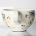 Vintage ceramic soup bowl  with handle.