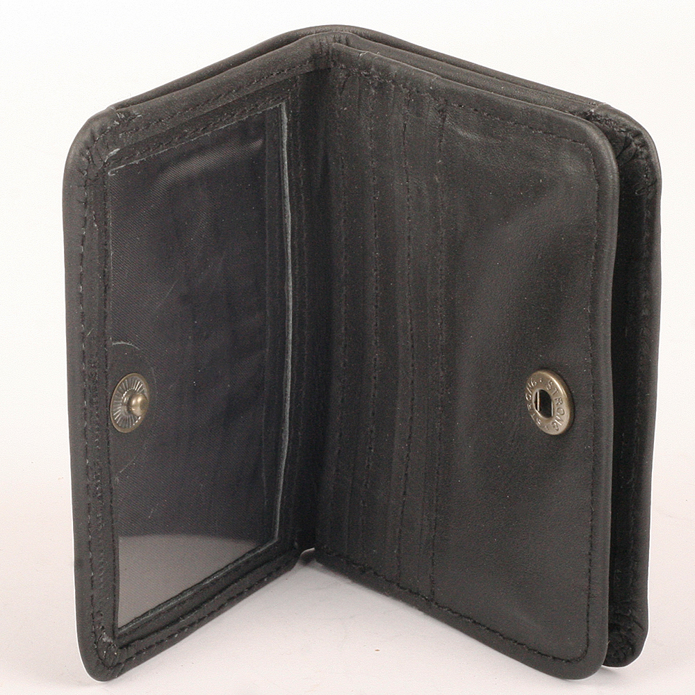 Mens Unisex Wallet - top grain leather - SMALL COIN POCKET BIFOLD