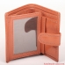 Women Wallet - top grain leather - COMPACT COIN POCKET BIFOLD ORANGE