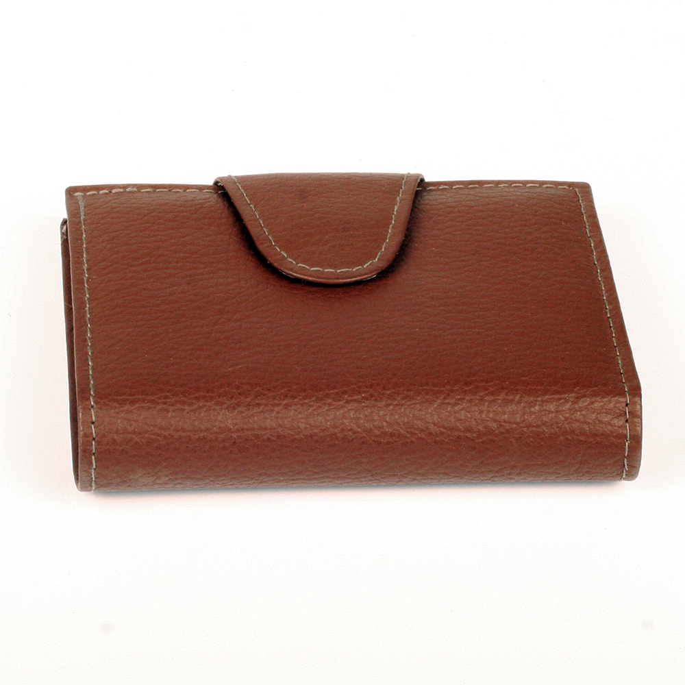 Women Unisex Wallet - top grain leather - LARGE COIN POCKET BIFOLD